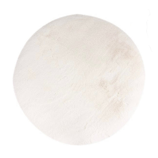 Luxury vloerkleed Rond Gebroken Wit 160x160