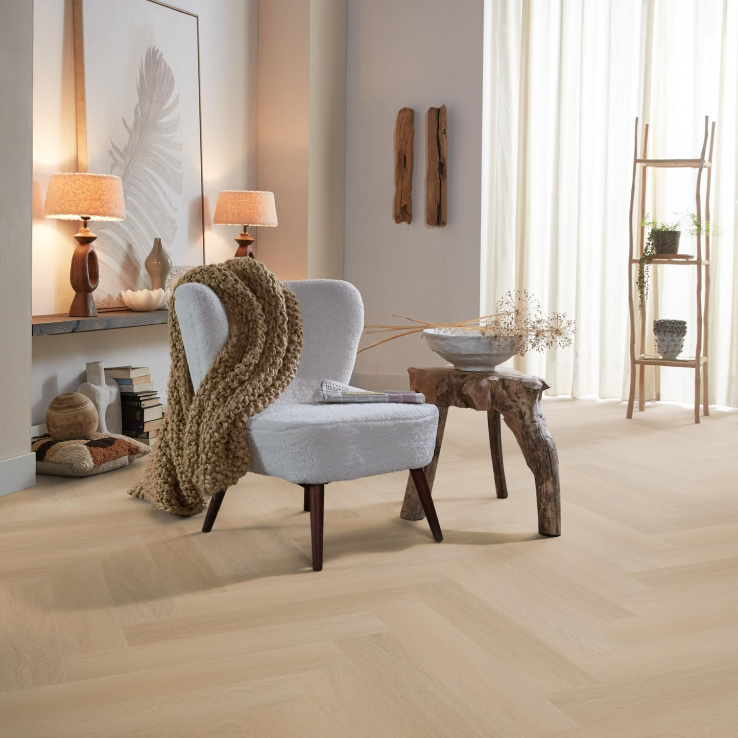 Spigato Navaro visgraat dryback natural oak