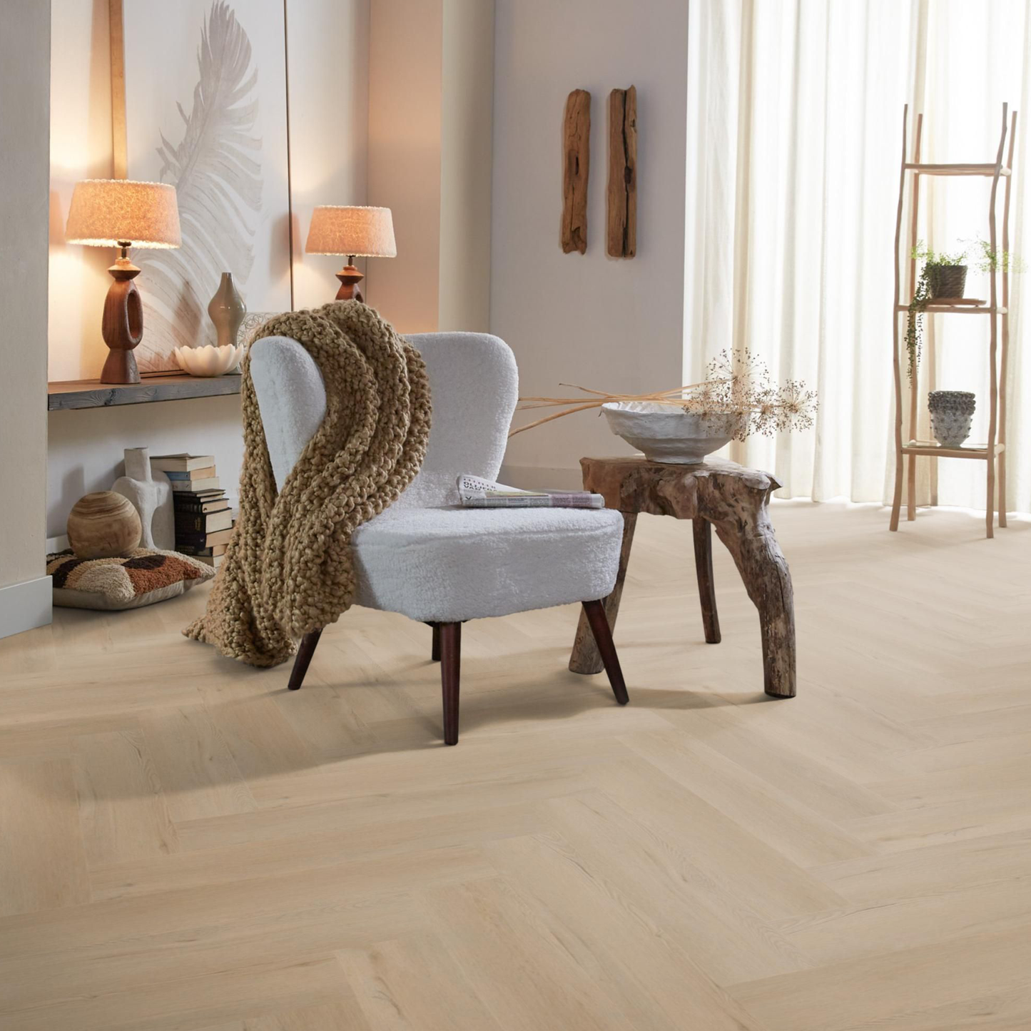 Spigato Vivero visgraat dryback beige