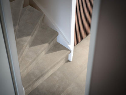 Overzettreden set pvc Ceramo beige / Gietvloer