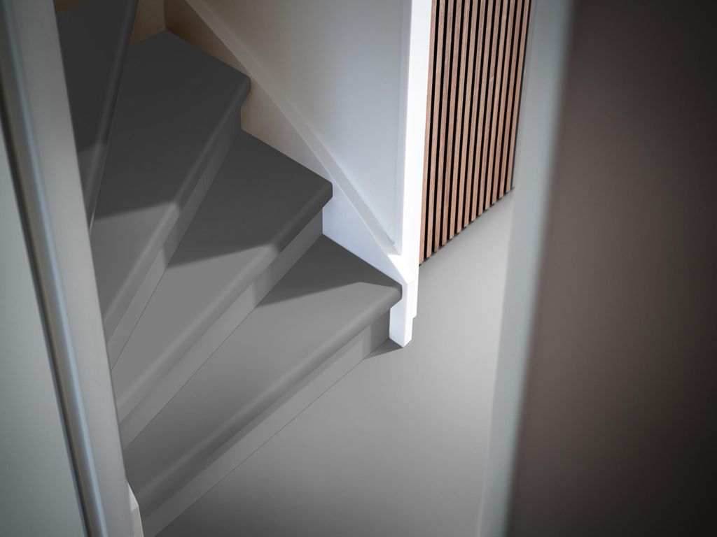 Overzettreden set pvc Ceramo light grey