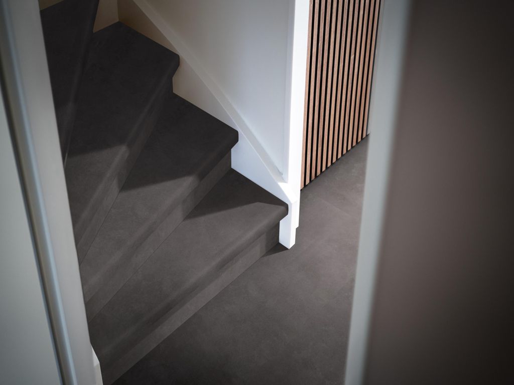 Overzettreden set pvc Ceramo anthracite / Gietvloer