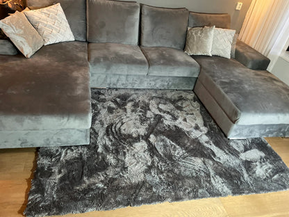 Luxury vloerkleed vacht Antraciet 160cm×230cm